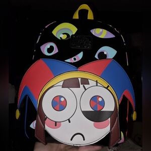 Brand New! The Amazing Digital Circus Pomni Eyes Mini Backpack